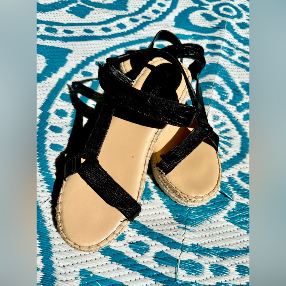 Nine West Woman’s Glampin 3 Black Espadrilles